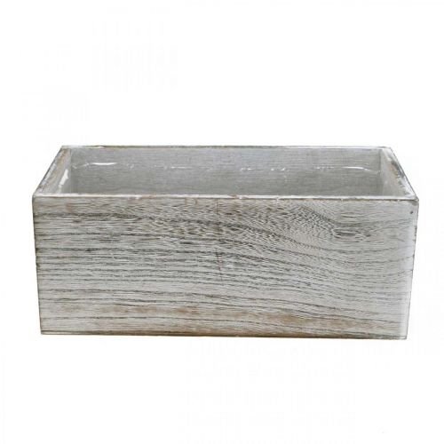 Floristik24 Plantenbak, sierkist, cachepot, houten bak L25cm