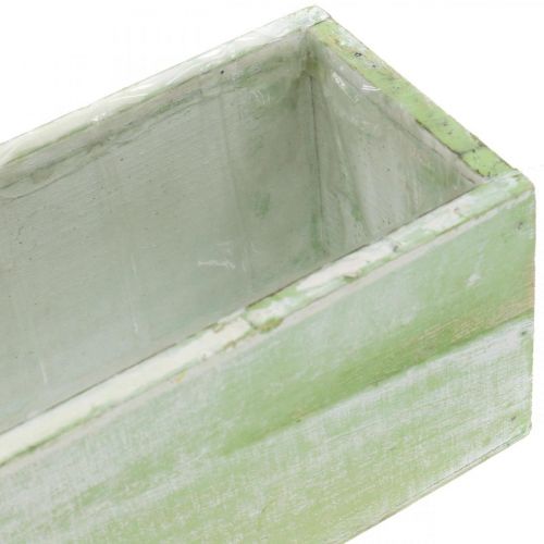 Floristik24 Planter, lentedecoratie, houten kist, kruidendoos L32cm
