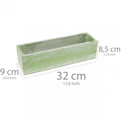 Floristik24 Planter, lentedecoratie, houten kist, kruidendoos L32cm