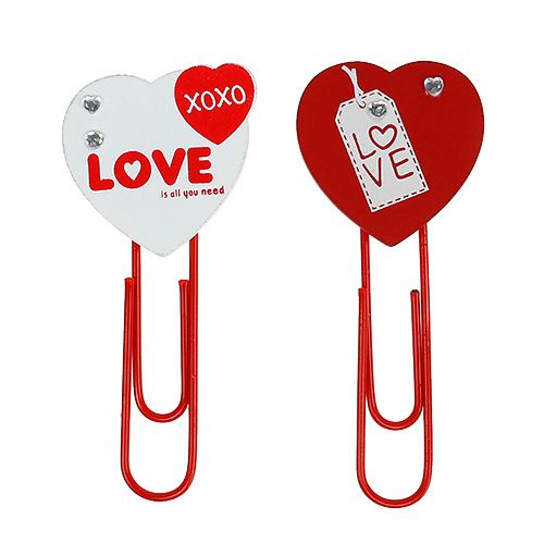 Artikel Houten clips hart &quot;Love&quot; decoratief hart Valentijnscadeau 2st