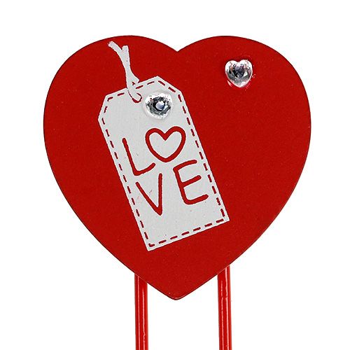 Artikel Houten clips hart &quot;Love&quot; decoratief hart Valentijnscadeau 2st