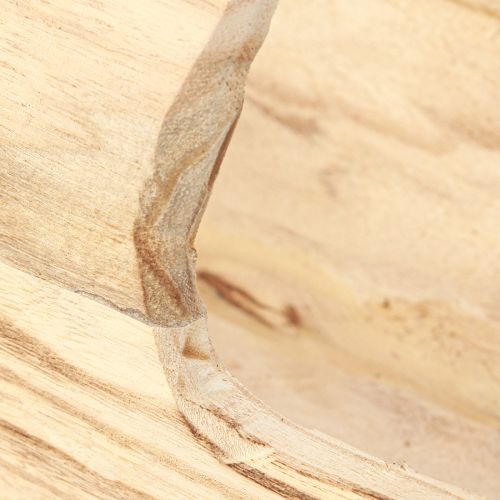 Artikel Houten mandmand met handvat Paulowniahout 56×16cm H16cm