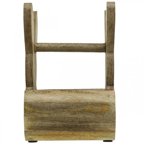 Floristik24 Paasmand konijn houten tafeldecoratie Pasen Paasmand 13×12×20cm