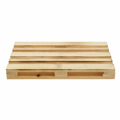 Floristik24 Mini houten pallet decoratief dienblad gevlamd 30 × 20 × 3 cm