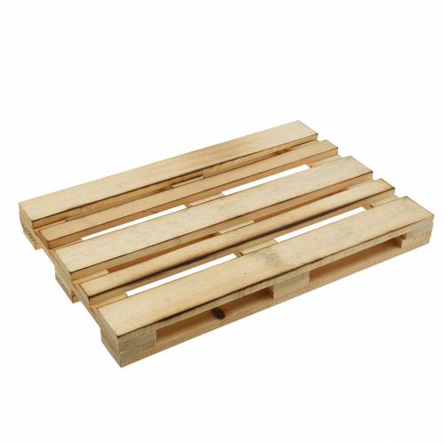 Floristik24 Mini houten pallet decoratief dienblad gevlamd 30 × 20 × 3 cm