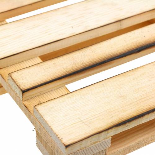 Floristik24 Mini houten pallet decoratief dienblad gevlamd 30 × 20 × 3 cm