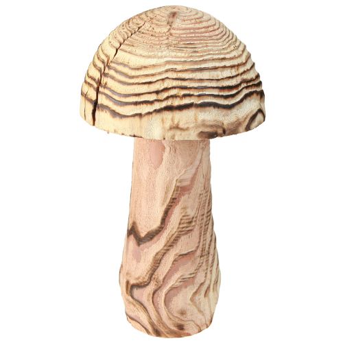 Artikel Houten paddenstoel voor staand decoratief paddenstoelhout Paulownia Ø15cm H28cm