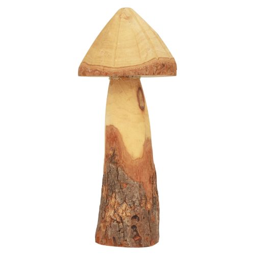 Floristik24 Houten paddestoelen decoratie paddestoelen houtdecoratie naturel tafeldecoratie herfst Ø11cm H28cm