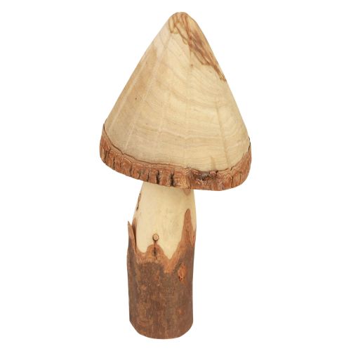 Floristik24 Houten paddestoelen decoratie paddestoelen houtdecoratie naturel tafeldecoratie herfst Ø14cm H36cm