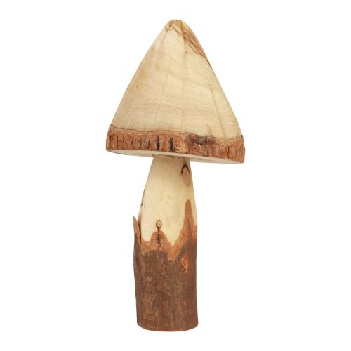 Floristik24 Houten paddestoelen decoratie paddestoelen houtdecoratie naturel tafeldecoratie herfst Ø14cm H36cm
