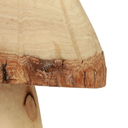 Floristik24 Houten paddestoelen decoratie paddestoelen houtdecoratie naturel tafeldecoratie herfst Ø14cm H36cm
