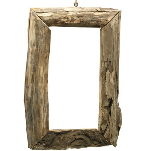 Floristik24 Houten frame naturel om op te hangen 46cm x 30cm