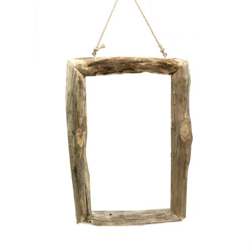 Floristik24 Houten frame naturel om op te hangen 59cm x 42cm