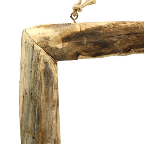 Floristik24 Houten frame naturel om op te hangen 59cm x 42cm