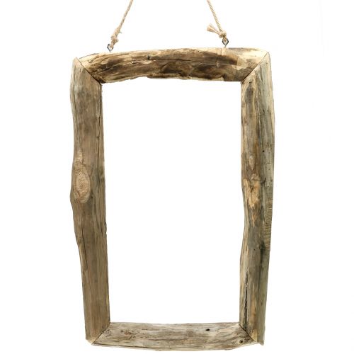 Floristik24 Houten frame naturel om op te hangen 80cm x 48cm