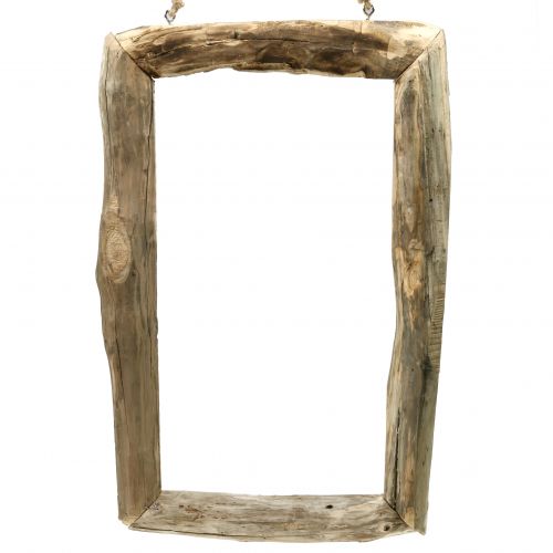 Floristik24 Houten frame naturel om op te hangen 80cm x 48cm