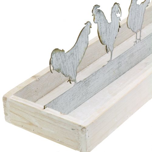 Floristik24 Houten dienblad met decoratieve plugkraan 46cm