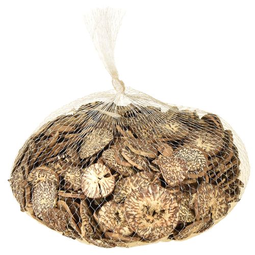 Artikel Houten schijven decoratieve betelnootschijfjes areca 1-3,5cm 300g