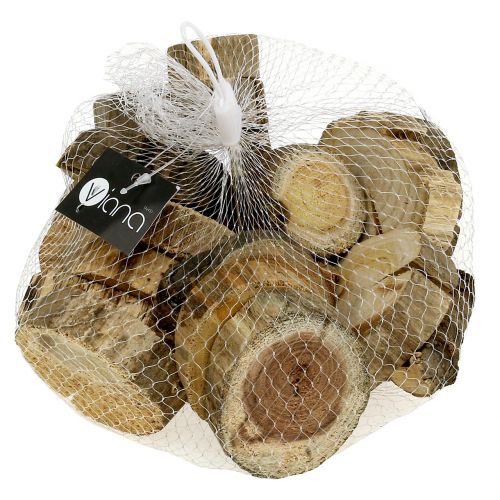 Floristik24 Houten schijven houten ringen naturel 500gr
