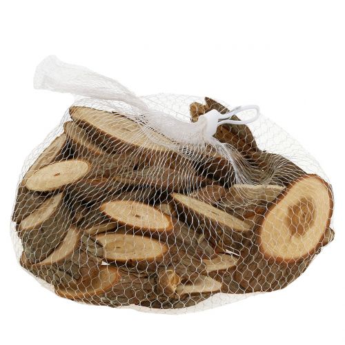 Floristik24 Houten schijven ovaal naturel 500g