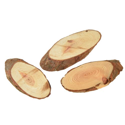 Floristik24 Houten schijven ovale tafeldecoratie knutselbenodigdheden 6,5-8cm 450g
