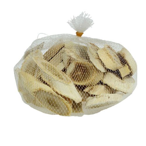 Floristik24 Mulberry houten plakjes gebleekt 500g