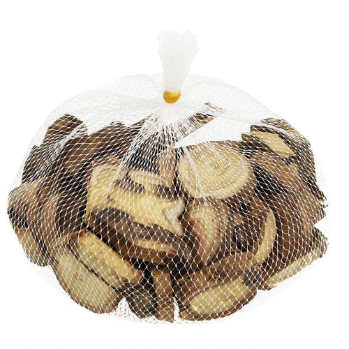 Floristik24 Houten plakjes naturel 6-8cm 500g