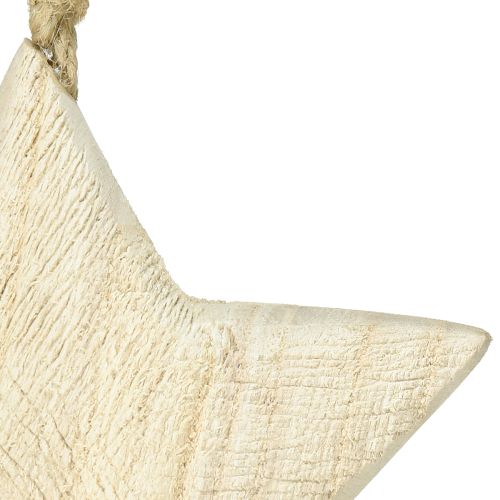 Artikel Houten ster natuurlijke kerstdecoratie hout Ø13,5cm
