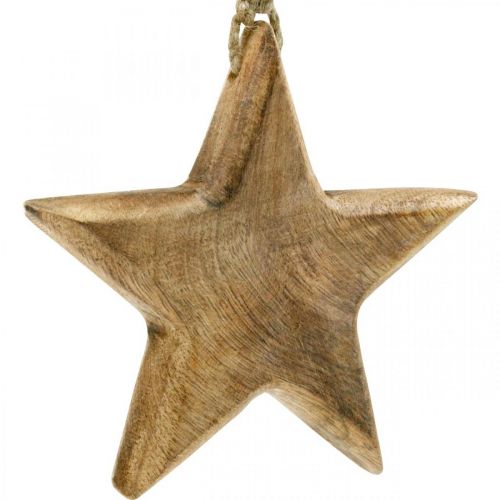 Artikel Decoratieve ster, houten hangers, kerstversiering 14cm × 14cm