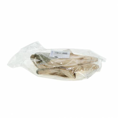 Artikel Hanger houten ster mica 14.5cm 2st