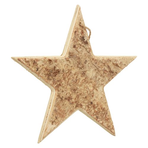Artikel Houten sterren decoratieve decoratieve hanger rustiek decoratief hout Ø20cm