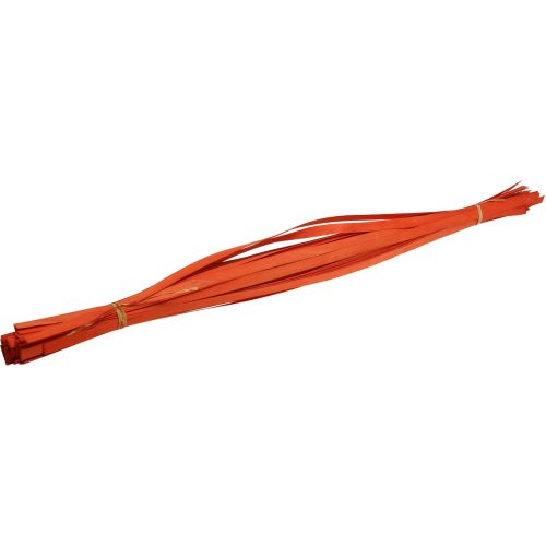 Floristik24 Houten strips voor vlechten oranje 95cm - 100cm 50 st