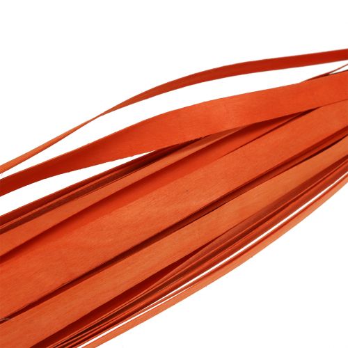 Houten strips voor vlechten oranje 95cm - 100cm 50p