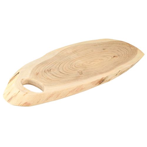 Artikel Houten dienblad van acaciahout met boomrand L36–45cm B15–21cm