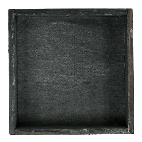Artikel Houten dienblad grijs 14cm x 14cm x 3cm