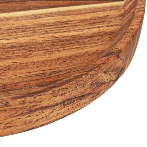 Artikel Houten dienblad houten bord acacia naturel geolied Ø25cm H2,5cm