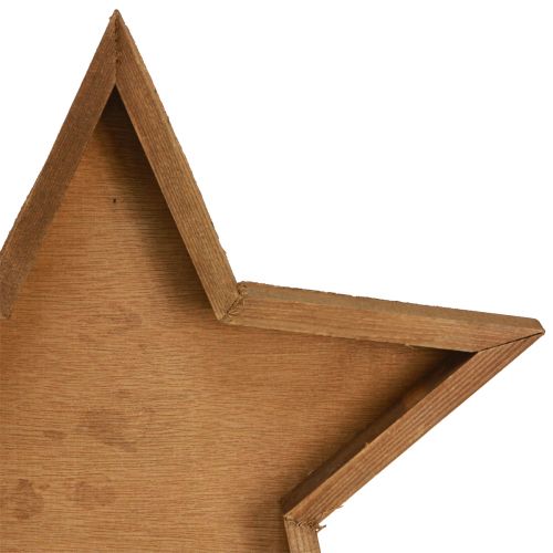 Artikel Houten dienblad sterdecoratie in bruin Ø38/29/22cm Set van 3