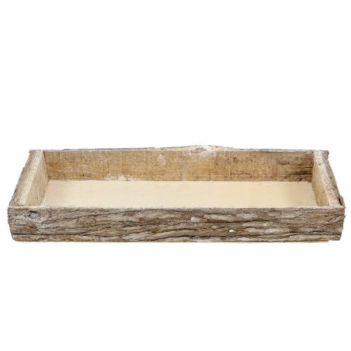 Artikel Houten dienblad met boomschors decoratief dienblad naturel 40×15×5cm 3st