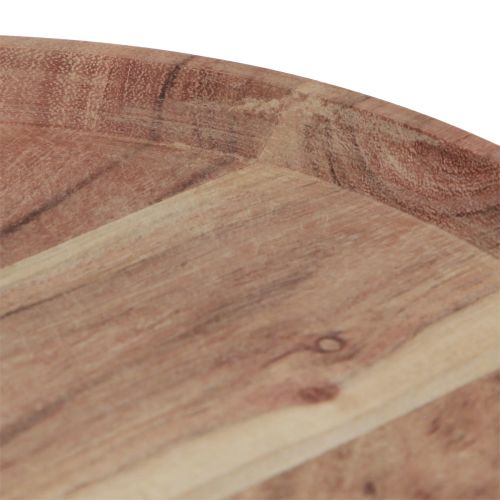 Artikel Houten dienblad rond acaciahouten dienblad naturel snijplank Ø25cm