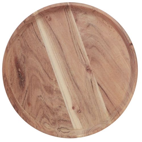 Artikel Houten dienblad rond acaciahouten dienblad naturel snijplank Ø25cm