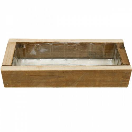 Floristik24 Plantenbak, bloembak, houten decoratie voor opplant, houten bak 25cm