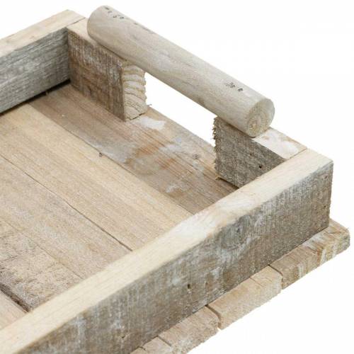 Floristik24 Houten dienblad, tafeldecoratie, dienblad om te decoreren, houtdecoratie 31cm