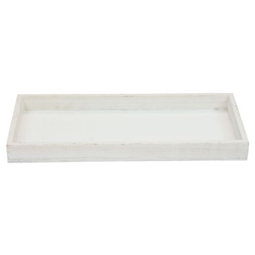 Floristik24 Houten dienblad wit decoratief dienblad shabby chic hout 35×15×3cm