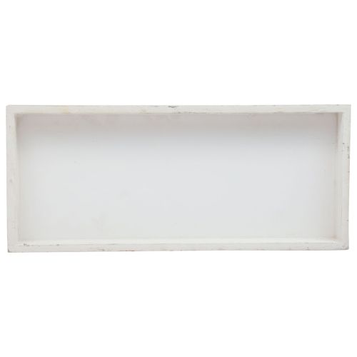 Artikel Houten dienblad wit decoratief dienblad shabby chic hout 35×15×3cm