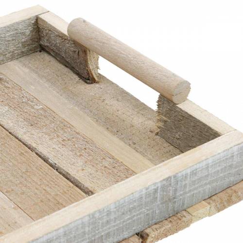 Floristik24 Decoratief dienblad, houten decoratie, houten dienblad, tafeldecoratie 37.5cm
