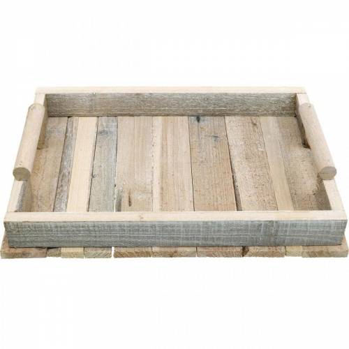Floristik24 Decoratief dienblad, houten decoratie, houten dienblad, tafeldecoratie 37.5cm