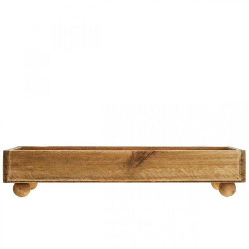 Floristik24 Houten dienblad Rechthoekig decoratief dienblad met pootjes 34×14×7cm