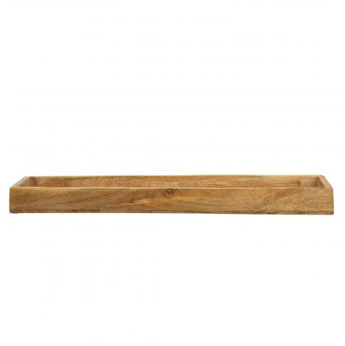 Houten dienblad decoratief dienblad hout naturel mangohout 50x14x4cm