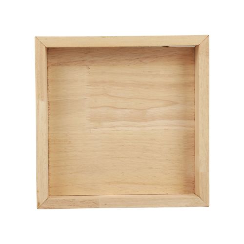 Artikel Houten dienblad sierdienblad hout vierkant naturel 20×20×3,5cm