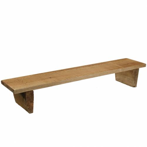 Floristik24 Houten dienblad met pootjes naturel 58cm H10cm